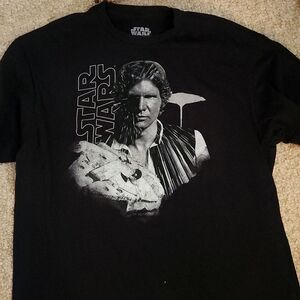 Star Wars Hans Solo men's extra large t-shirt black